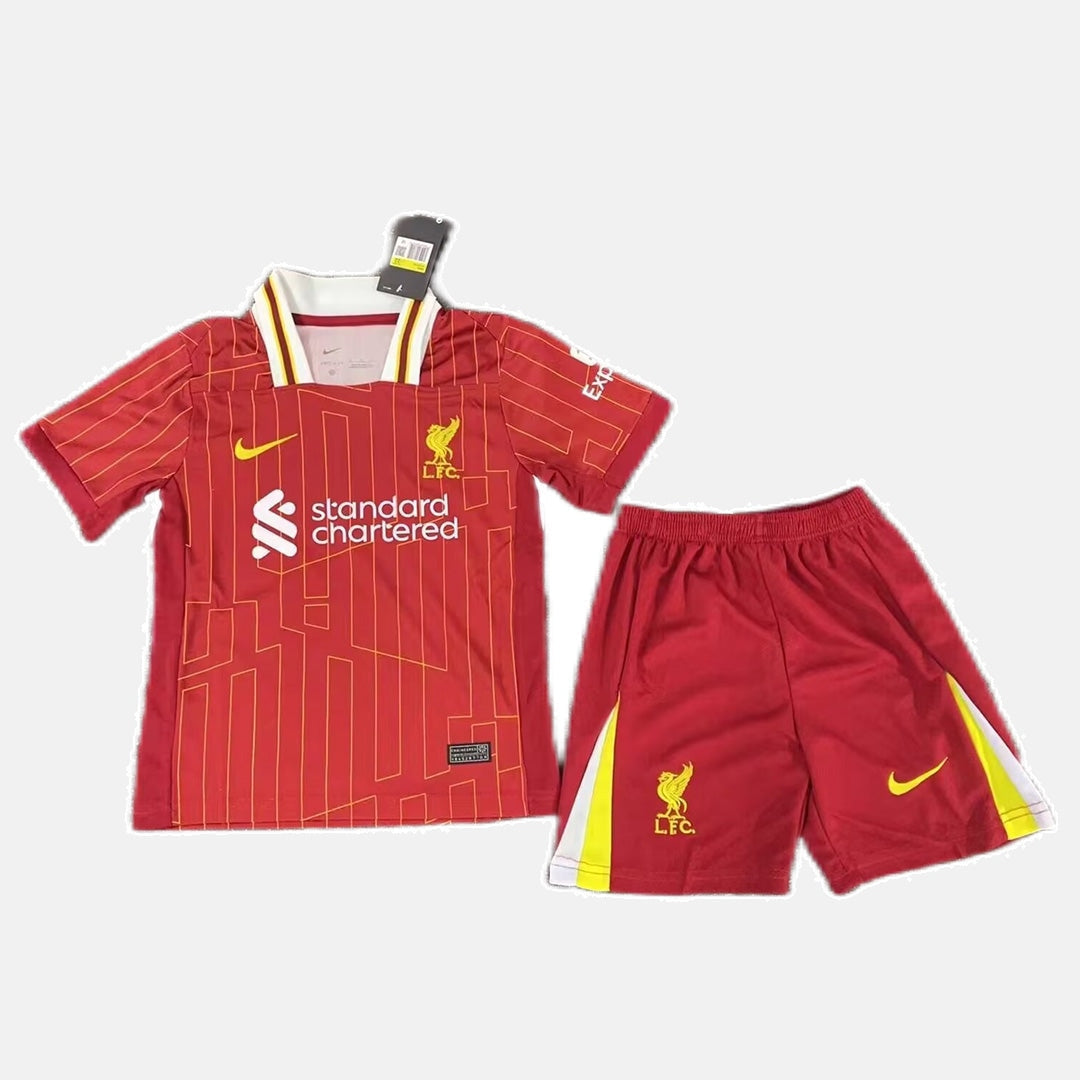 Kids Liverpool Home Kit 2024/2025 - Red